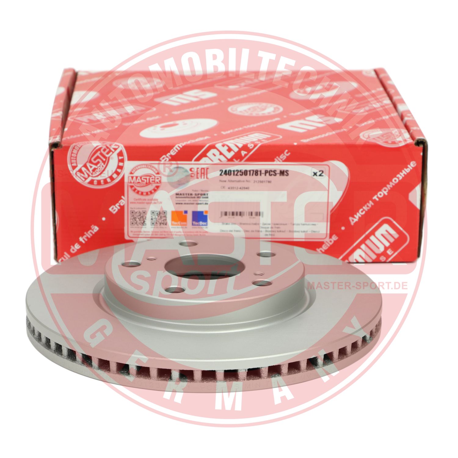 Disc frana MASTERSPORT GERMANY 24012501781-PCS-MS